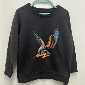Kids Black Eagle Graphic Sweatshirt